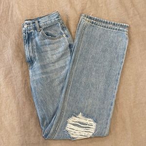 Wide leg denim